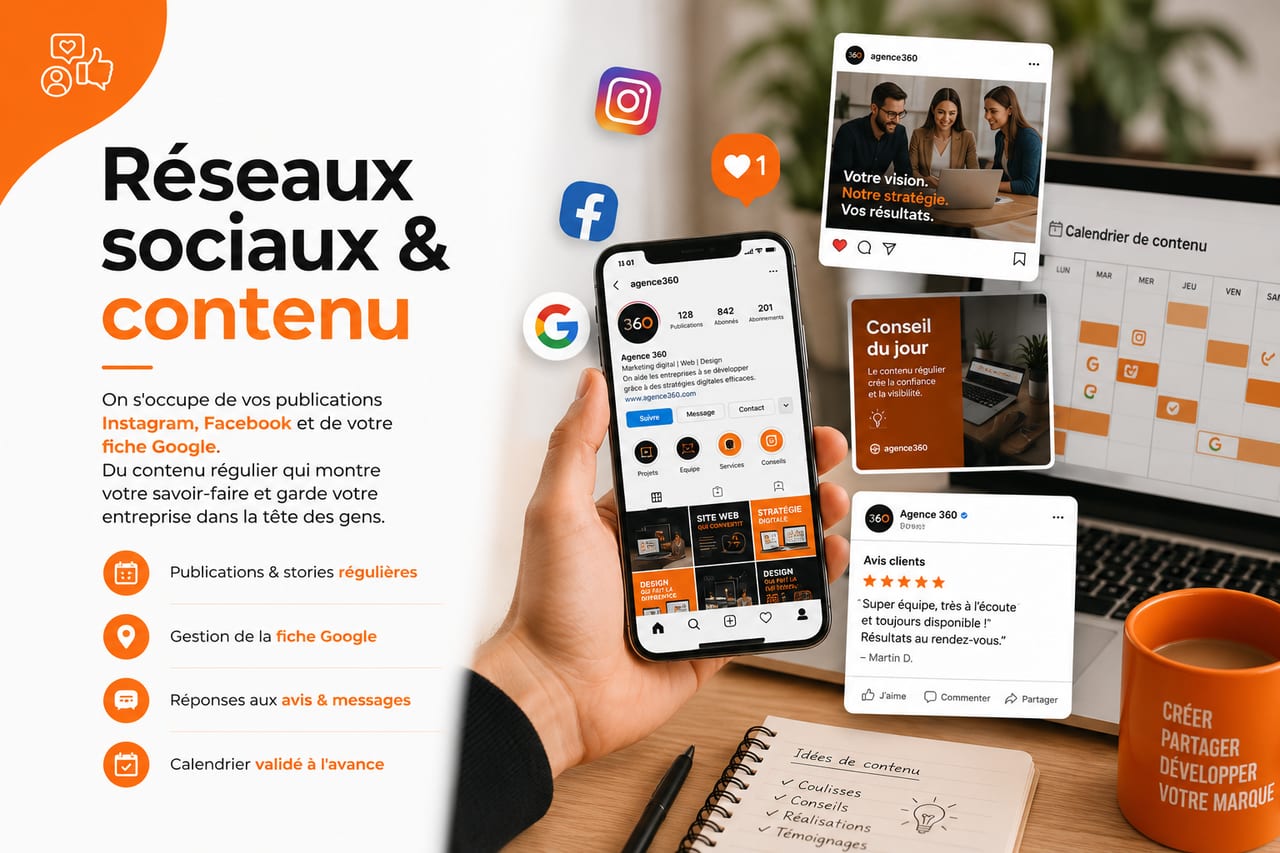 Réseaux sociaux & contenu par Studio Riviera